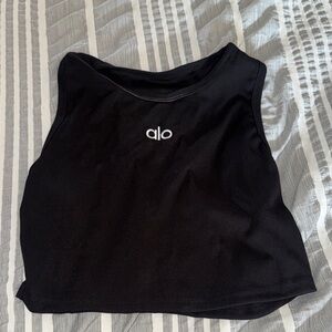 Alo Black Crop Top tank top size women’s L